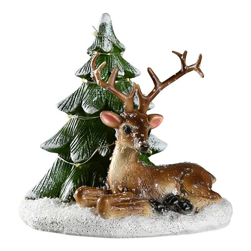 Hjort, H 12,5 cm Brun