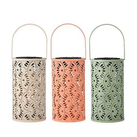 Solcellslykta, H20xDia11cm, 3ass