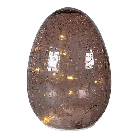 Glaslampa m.LED, H20,50xW14xD14cm