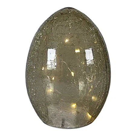 Glaslampa m. LED, H16,5xDia12,5cm