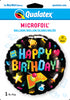 18" ROUND QX FOIL PRINT 001CT BDAY GAMING