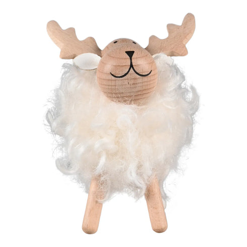 Ren, H11cm Polyester, Vit