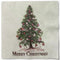 Servetter, 3-lags, Grön, Merry Christmas, Julgran