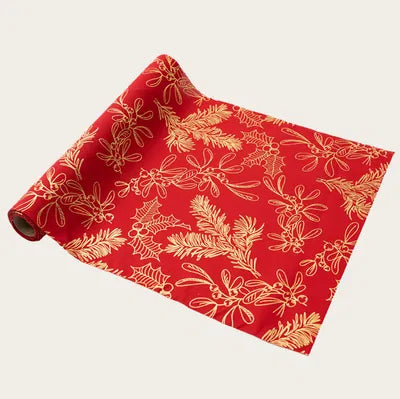 Bordslöpare, 260x28cm, Röd