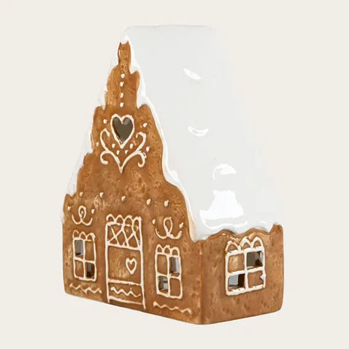 Keramikhus, Ginger, Brunt, H 15cm