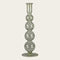 Ljusstake, glas, grön, H 25cm