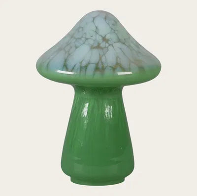 Svamp, H9,5cm Glas, Grön