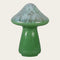 Svamp, H9,5cm Glas, Grön