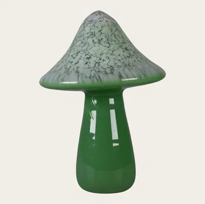 Svamp, H22cm Glas, Grön