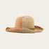 Hatt Beige, med grön rand, storl 57-59cm