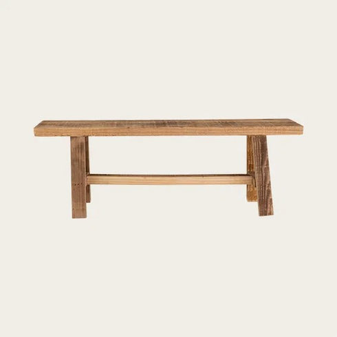 Träbänk, H 25cm, B 76cm, D 18cm, Brun