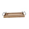 Bricka i trä H 4,5cm, B 57cm, D 18cm, 2set, Natur