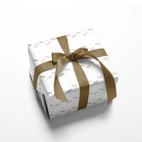 Presentpapper, Evergreen, Vit, 5 m