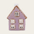 Keramikhus, Lila, H 10cm