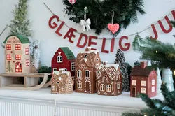 Keramikhus, Christmas Joy, Orange, H 15cm