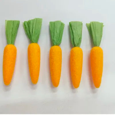 Påskdekoration, morötter, H 12cm, Plast, 5/set