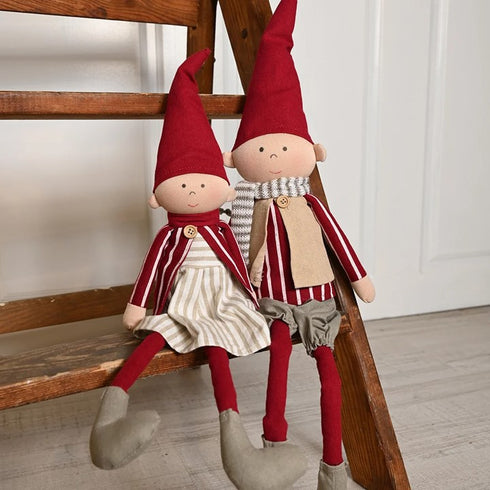 Tomteflicka, H 48cm, Röd, Nordic Pixie