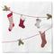 Servetter, 3-lags, Vit, Julstrumpor, Christmas Ornaments