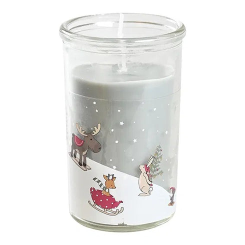 Ljus i glas, Nordic Pixie, H10cm, Vit/Grå