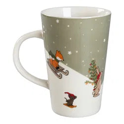 Jumbomugg, Renar åker släde, H 12,8 cm