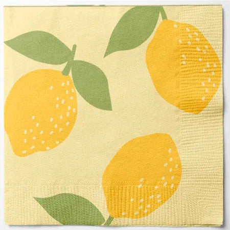 Servetter, 3-lags, Gul, Citrus