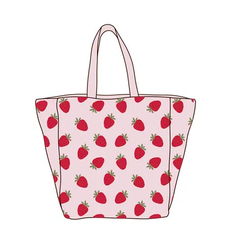Jordgubbe, påse i canvas