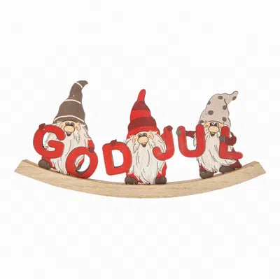 Jultomtefigurer, Santa Petit, H15cm, Trä