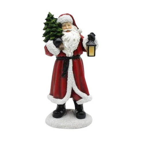 Santa Claus, with red lantern, H31.5cm