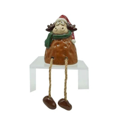 Julren med hängande ben, H 15cm, Stengods