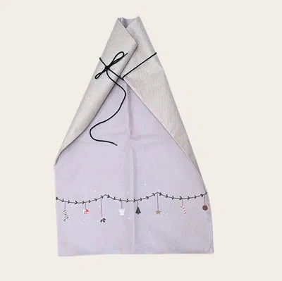 Julklappssäck, Linne H90xB60cm, Polyester