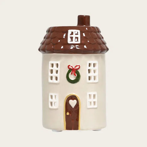 Keramikhus, Christmas Joy, Beige, H 11cm