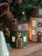 Keramikhus, Christmas Joy, Grönt, H 7cm