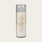 Glass candle, H 16.5cm, White, Easter Joy