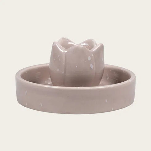 Ljusstake, Påsk, H 4cm, Keramik, Beige