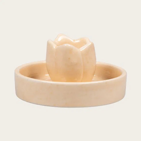 Ljusstake, Påsk, H 4cm, Keramik, Gul