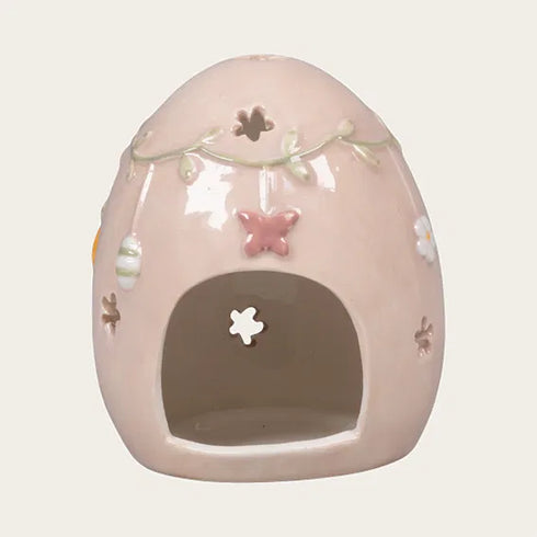 Easter Egg, H 9.5cm, Ceramic, Beige