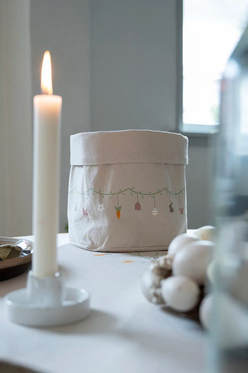 Brödpåse, Påsk, H 18cm, Beige