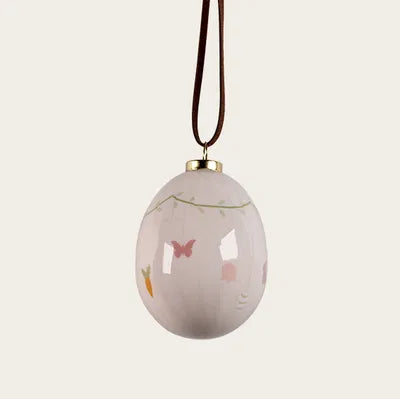Påskägg, H 6,5cm, Frigolit, Beige