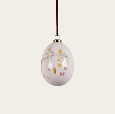 Påskägg, H 6,5cm, Frigolit, Vit