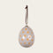 Easter egg, H 8cm, Styrofoam, Yellow