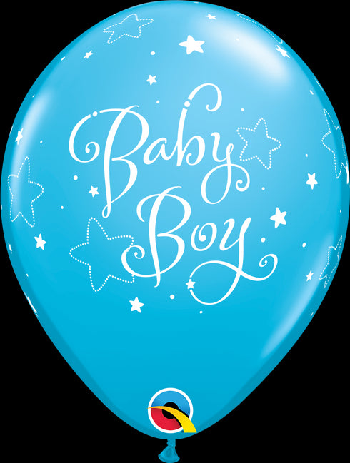 QX 11" R RETAIL RBN EGG 006CT BABY BOY STARS