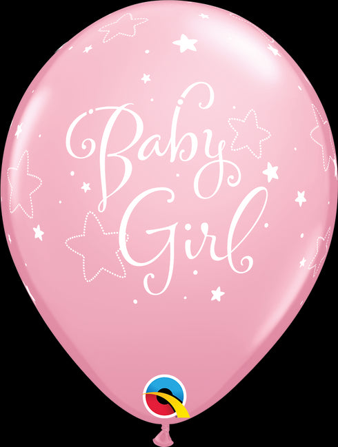 QX 11" R RETAIL PINK 006CT BABY GIRL STARS