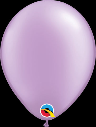 11" RND QX LATEX PLAIN 025CT PEARL LAVENDER
