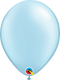 11" RND QX LATEX PLAIN 100CT PEARL LIGHT BLUE