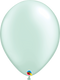 11" RND QX LATEX PLAIN 025CT PEARL MINT GREEN