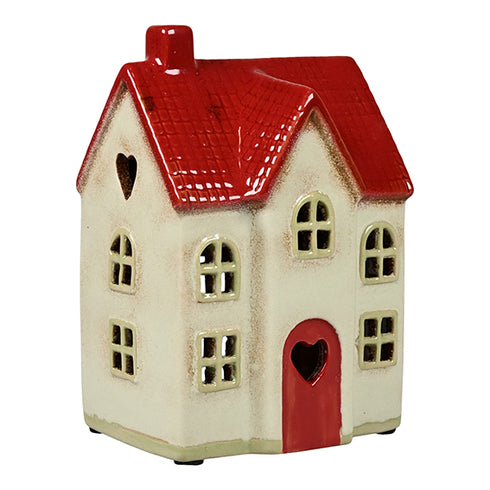 Keramikhus, Beige, H 15cm