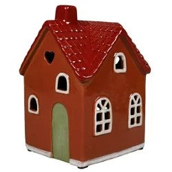 Keramikhus, Rött, H 15 cm