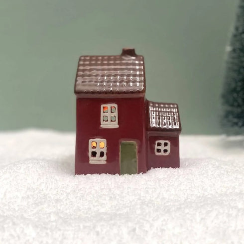 Keramikhus, Rött, H 10cm