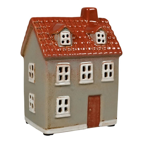Keramikhus, Grått, H 12cm