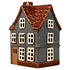 Keramikhus, Grått, H 15cm